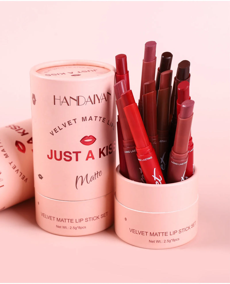 Kiss Collection - 8 Matte Lipsticks in a Premium Tin [PROMOTION] 