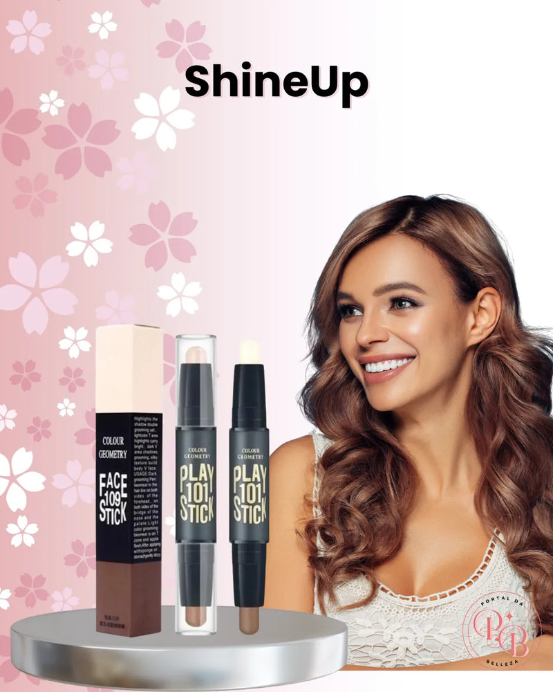 ShineUp - 2-in-1 Waterproof Highlighter Stick Pen 